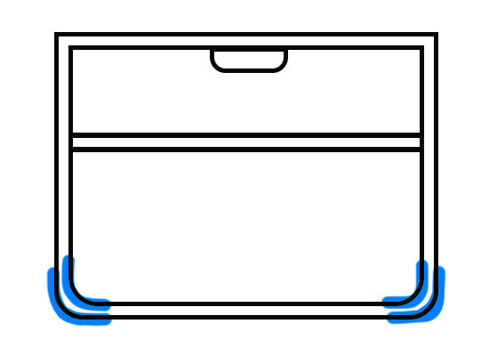 Bottom Round Corners