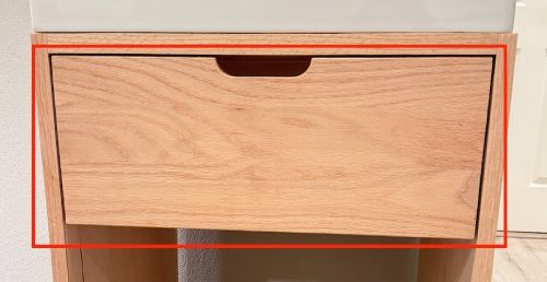 Drawer Fronts Not Grain-Matched